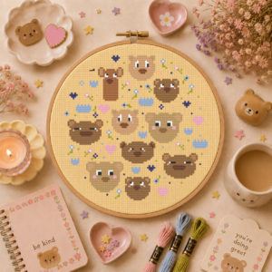 Beary Bears Cross Stitch Pattern