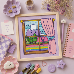 Happy Window Cross Stitch Pattern