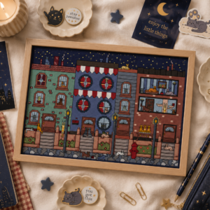 Kitten Town Cross Stitch Pattern