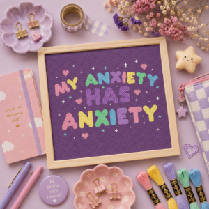 My Anxiety Has Anxiety Cross Stitch Pattern