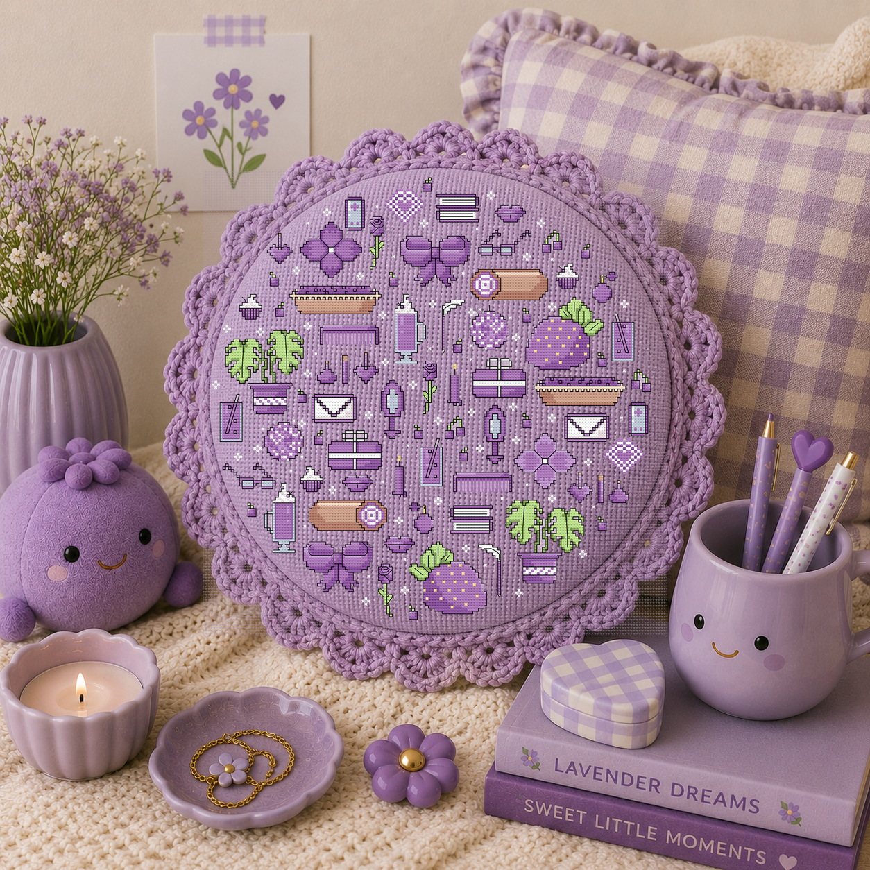 Purple Dreams Cross Stitch Pattern - Image 4